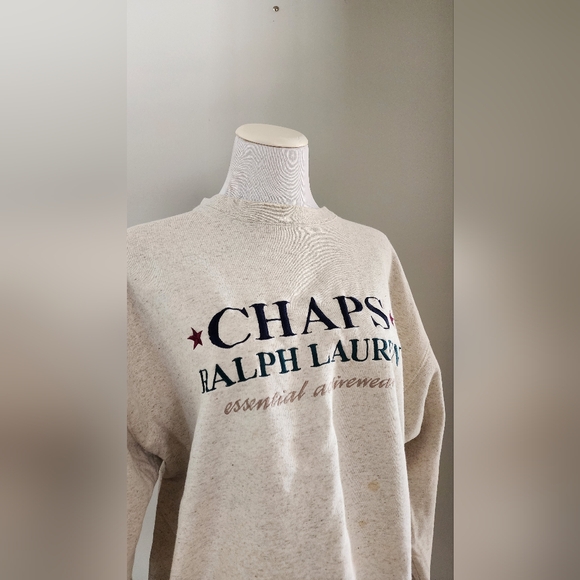 Ralph Lauren Cream Crew Neck Sweater - Picture 2 of 5